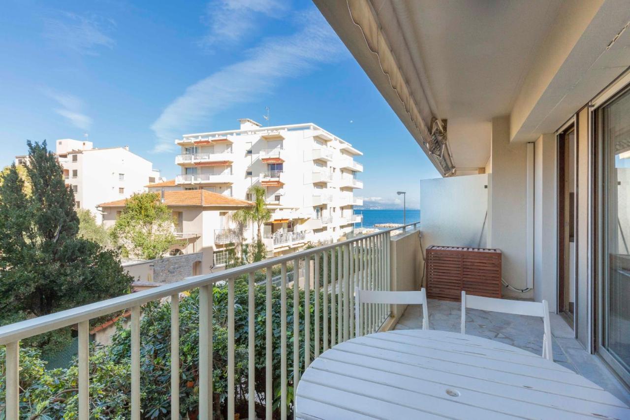 Chez J-P - 100M Beach 2-4Pers Terrace Sea View Pool Garage Antibes Exterior foto
