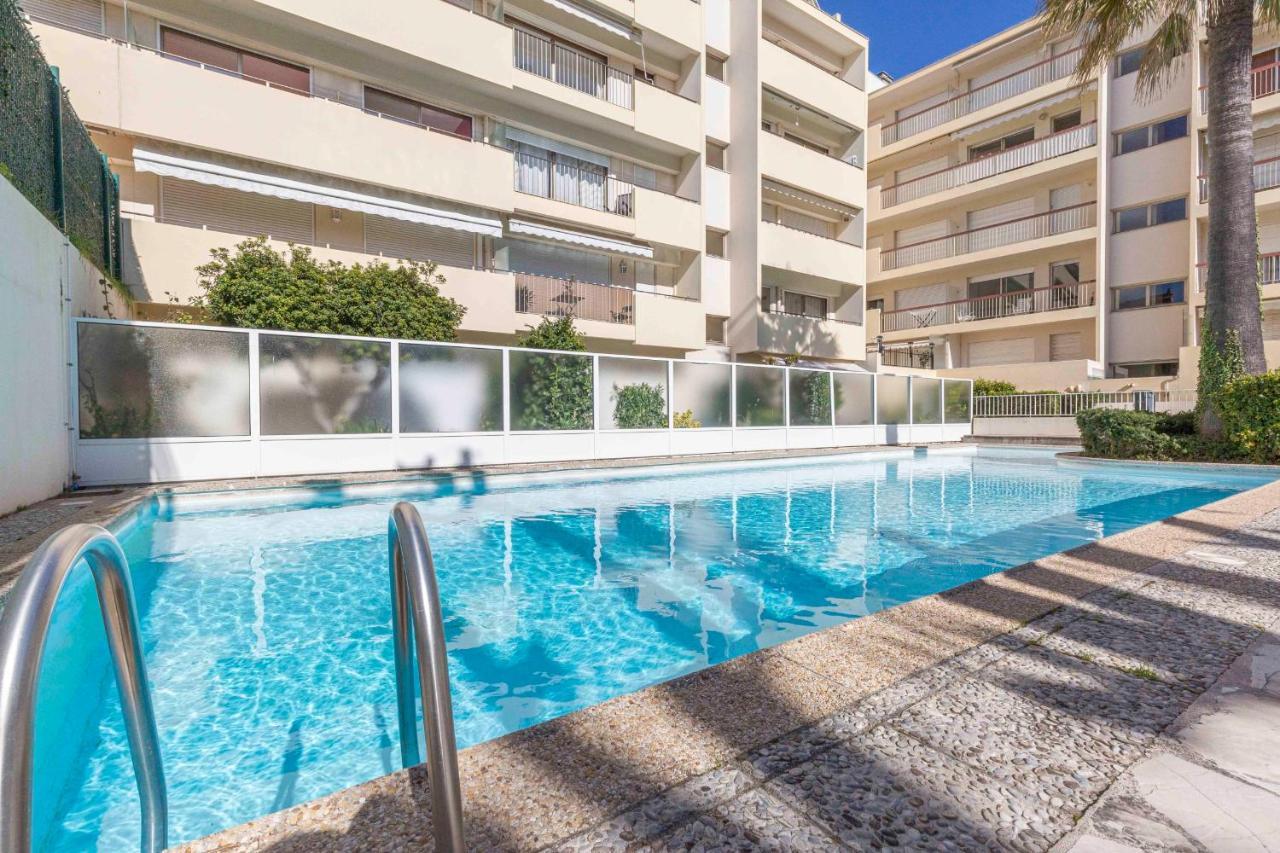 Chez J-P - 100M Beach 2-4Pers Terrace Sea View Pool Garage Antibes Exterior foto